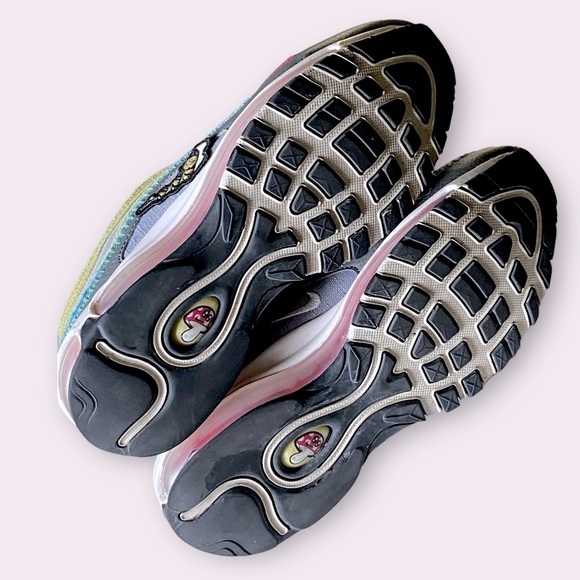 NIKE AIR MAX 97 SE AIR SPRUNG SNEAKERS Iron Grey Size 7 Pre-Owned Colorful - Picture 3 of 16